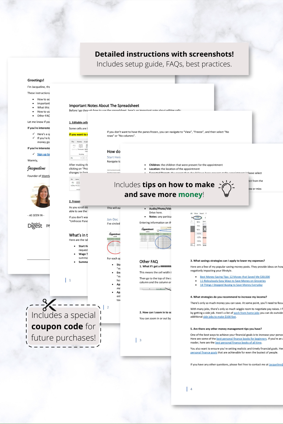 Simple Appointment Log Google Sheets Spreadsheet