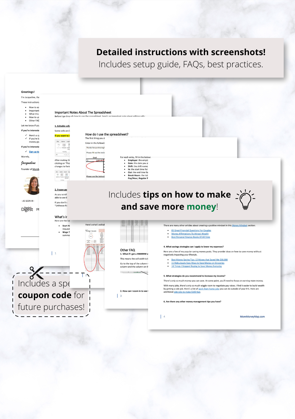 Simple Wage Tracker Excel Spreadsheet
